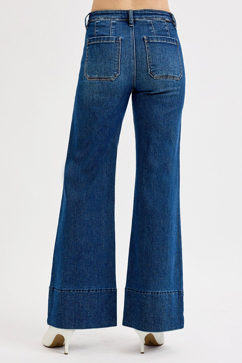 Gia's TC Mid Rise Wide Leg Flare Jeans