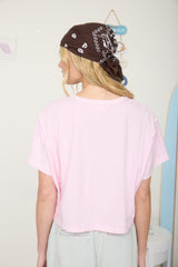Boxy Henley Short Sleeve Knit Top