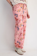 Curvy Pink Floral Pants