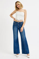 Gia's TC Mid Rise Wide Leg Flare Jeans