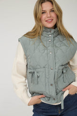 Button Down Quilted Vest