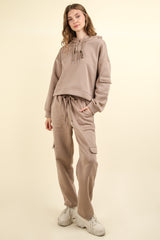 Lightweight Cargo Pocket Hooded Top