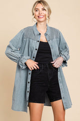 Light Denim Button Up Dress