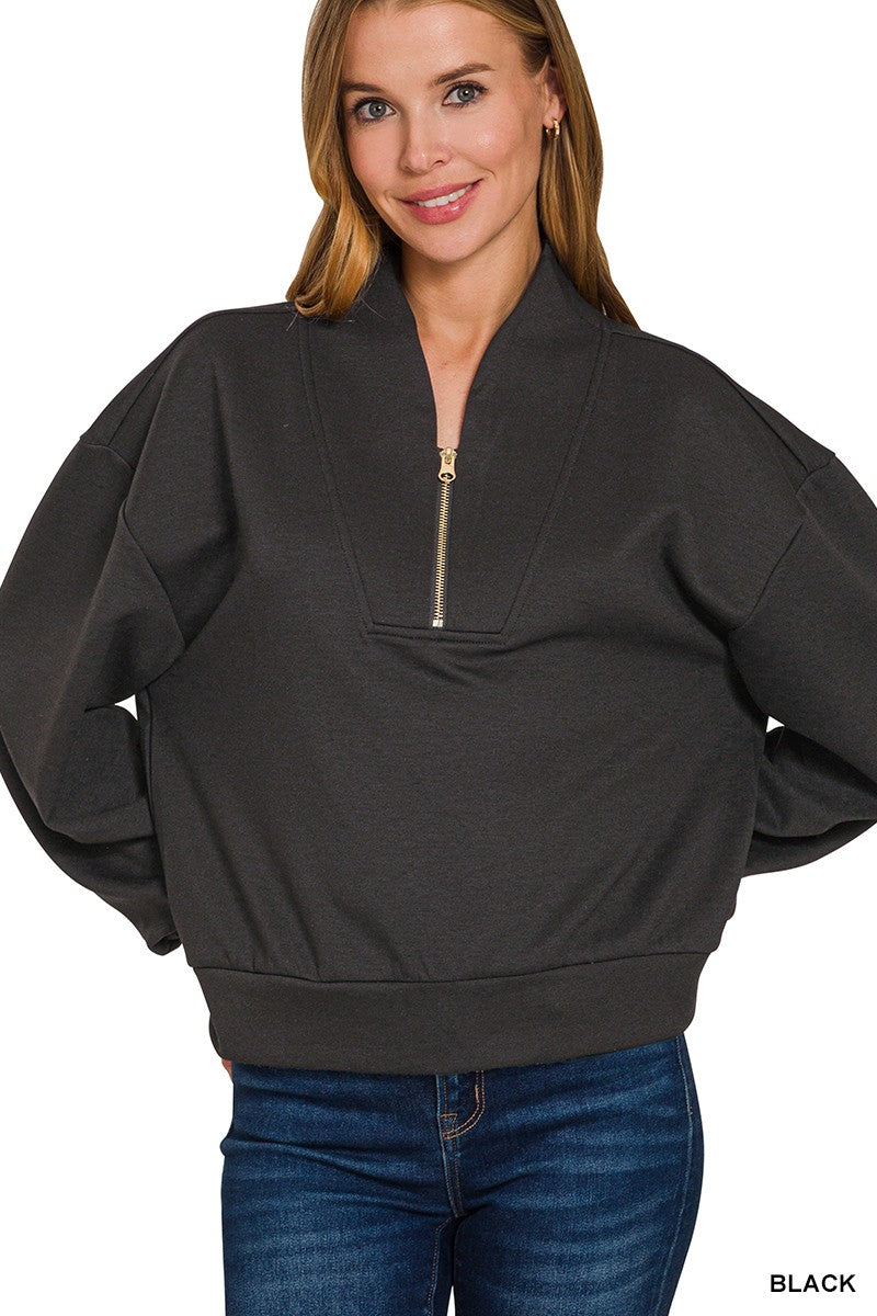 Scuba Half Zip Long Sleeve Pullover