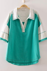 Oversized Half Sleeve Casual Knit Top