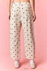 Black and Ivory Polka Dot Pants
