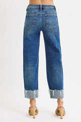 Nicky's High Rise Crop Cuffed Boyfried Jeans