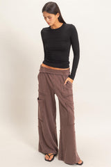Cargo Wide Leg Lounge Pant