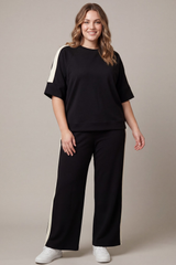 Curvy Contrast Scuba Pants
