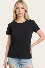 Round Neck Short Sleeve Top