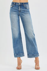 Curvy Caitlyn's Mid Rise Cuffed Jeans