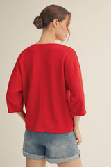 Soft V- Neck Top