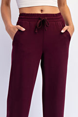 Modal Cropped Wide Leg Pants