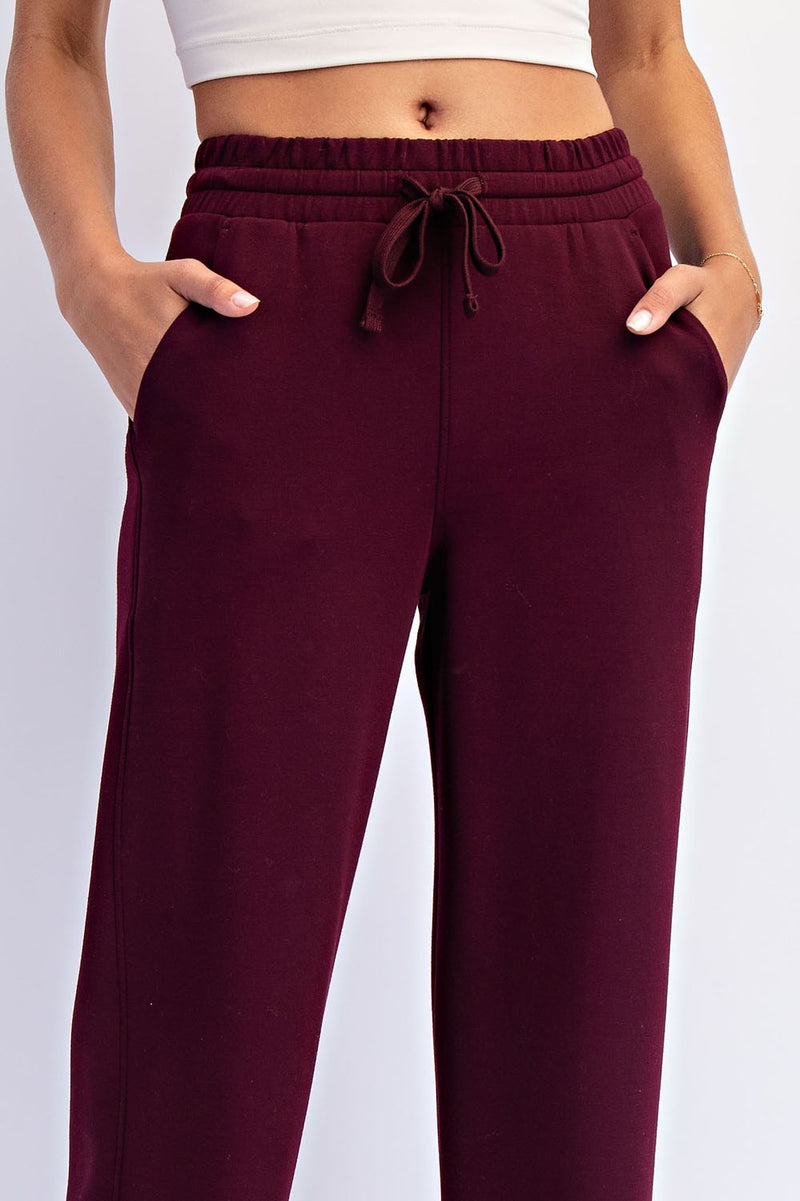 Modal Cropped Wide Leg Pants