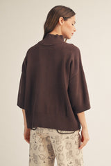 Comfy Sweater Turtle Neck Top