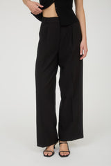 High Waisted Pleated Wide Leg Dress Pants