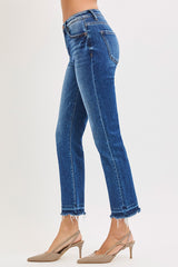 Riley's High Rise Crop Straight Jeans