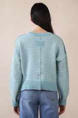 Chunky Knit Exposed Seam Sweater