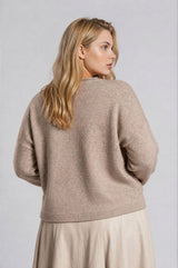 Curvy Button Down Lightweight Knit Cardigan