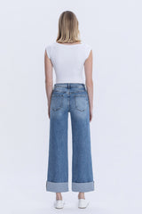 Claudia Cropped Wide Leg Jeans