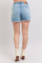 Oakley's High Waist Western Embroidery Cut off Shorts