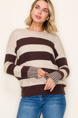 Bold Striped Long Sleeve Sweater