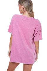 Pink Rock N Roll Eagle Graphic Tee