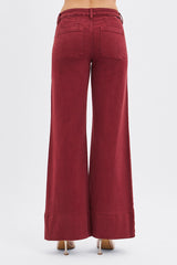 Mora's Wine Mid Rise Wide Leg
