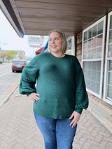 Curvy Balloon Sleeve Sweater