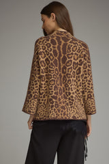 Animal Print Knit Sweater