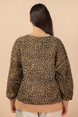 Leopard Crewneck Top