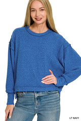 Brushed Melange Hacci Oversized Sweater