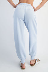 Light Blue Modal Drawstring Joggers