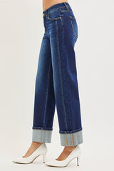 Allie's Mid Rise Ankle Straight Jeans