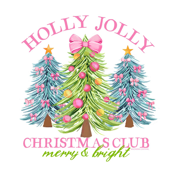 Holly Jolly Christmas Club Long Sleeve Tee