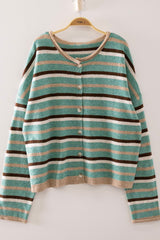 Multi Stripe Knit Cardigan