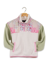 Youth SS Bow and Ditsy Floral Fleece Pullover