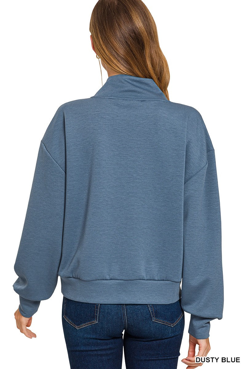 Scuba Half Zip Long Sleeve Pullover