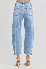 Rylynne's High Rise Barrel Jeans