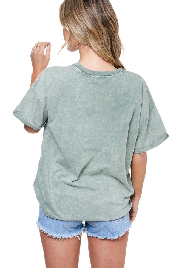 Green Western Stamps Vintage Tee