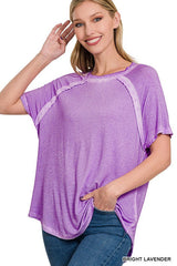 Distressed Hem Tee