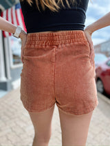 Washed Corduroy Shorts