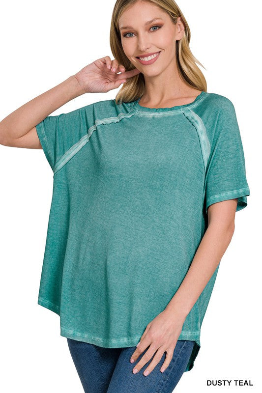 Distressed Hem Tee