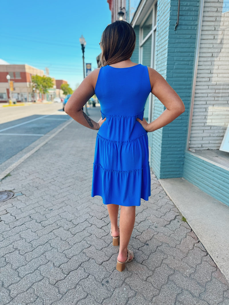 Basic tiered tank dress