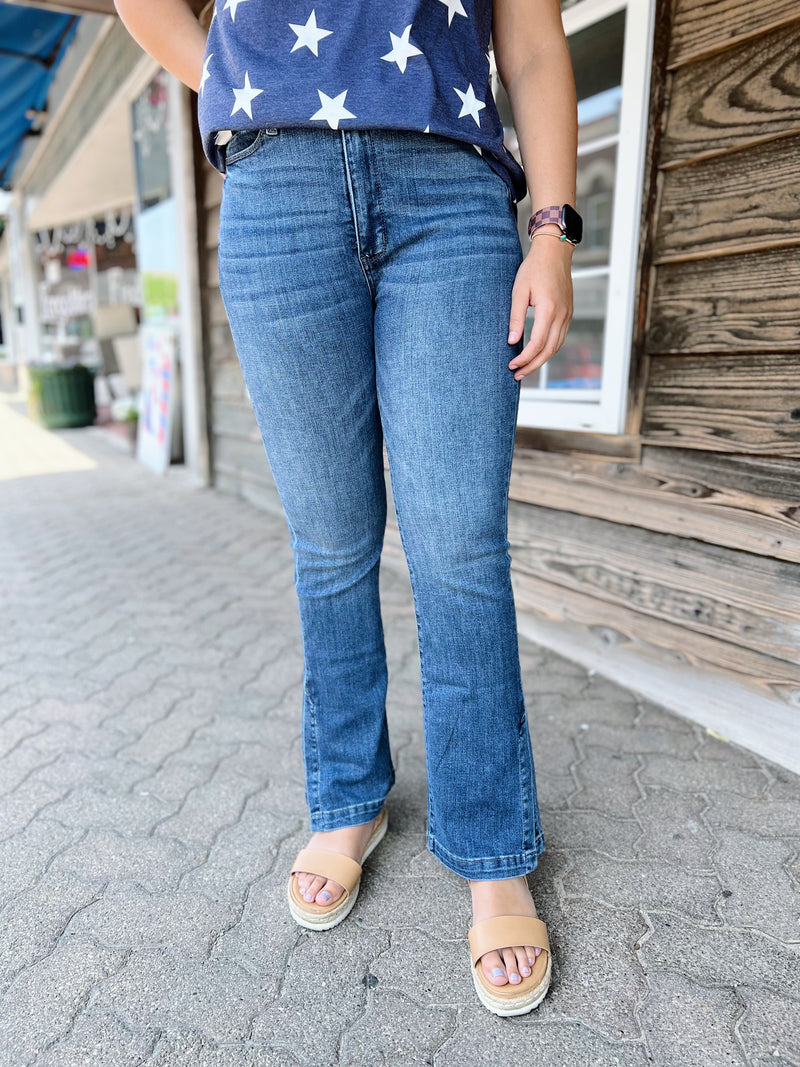 Lea's Slim Bootcut Jeans