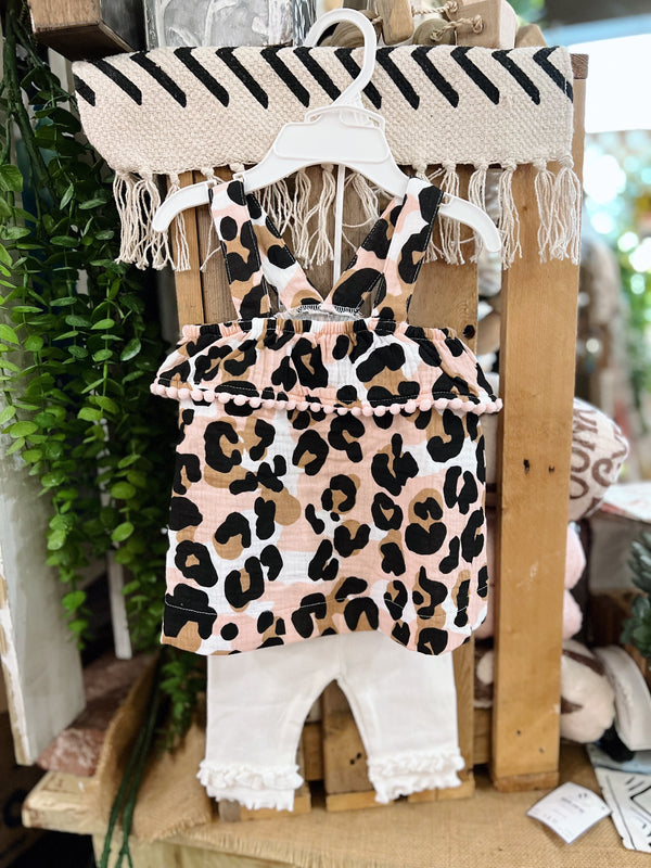 Kids Leopard Tank Top Set