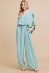 Dolman Sleeve Slouchy Jumpsuit