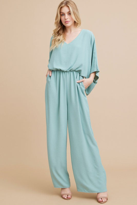 Dolman Sleeve Slouchy Jumpsuit