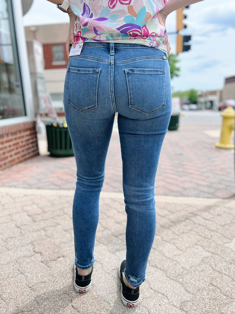 Benton's medium wash skinny jeans