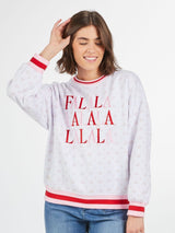 Ditzy Floral FaLaLaLa Crewneck